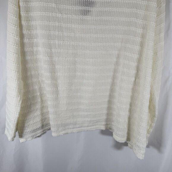 New Project Social T Swreater Women's Small Off White Knit Cotton Blend Pullover - Picture 10 of 10